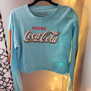 Coca-Cola long sleeve crop